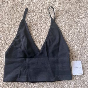 Free People Ribbed Triangle Bralette